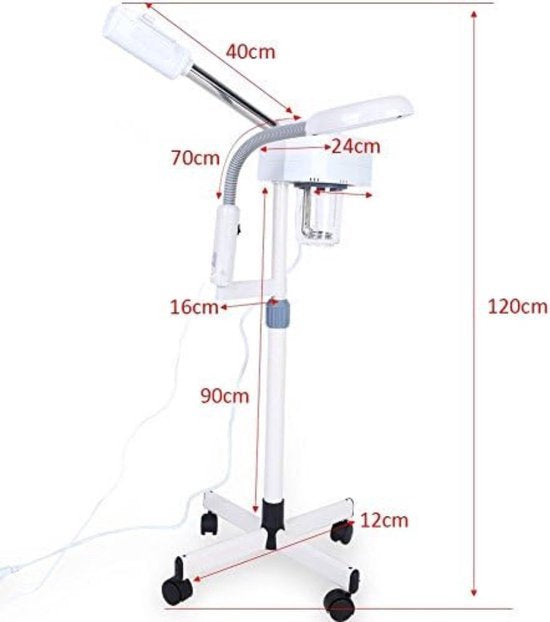 Happyment Vapozone PRO - Gezichstoom - Vapozone met loeplamp - Vapozone Visage