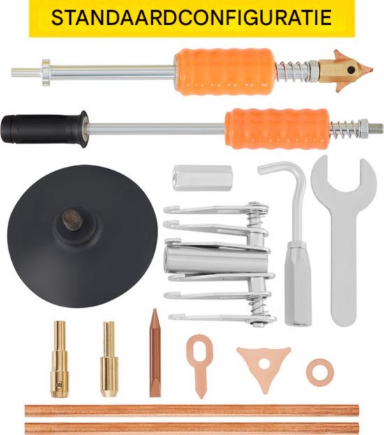 Uitdeukset auto - Deukentrekker - Reparatieset - Slagtrekker - Deukpuntlasser 3KW 220V - Voor deukreparatie