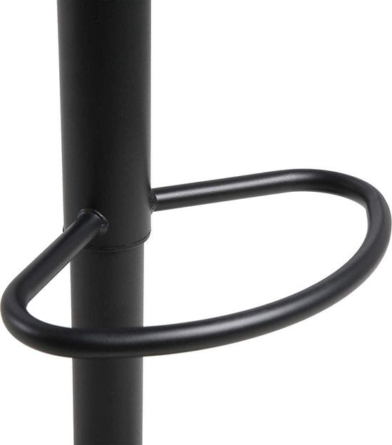Barkrukken Wavey Grijs - Zithoogte 71cm - Set van 2 - Keuken - Barstoelen - Zonder rugleuning - Verstelbaar in hoogte - Zithoogte 56-78cm