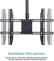 Plafond TV muurbeugel - Voor 26"-65"inch - Tot 30KG - Ophangsysteem
