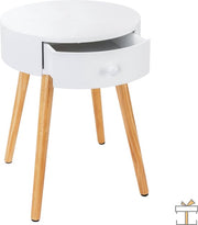 Bolt Edge Ladekast - Modern - Nachtkastje - Bureau - Wit - 38x38x48cm