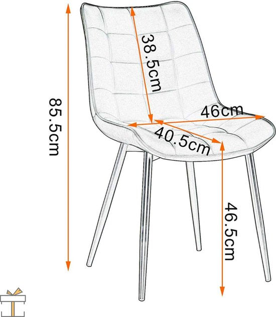 Happyment Luxe Eetkamerstoelen - Lichtgrijs - Fauteuils met armleuning - Woonkamerstoelen - Keukenstoelen - Kuipstoel - Linnen - Set van 2