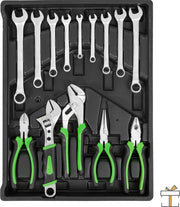 Happyment® Premium gereedschapskist - Gereedschapset - Gereedschapskoffer - Gevuld - Met laden - Black friday - Sinterklaas - Kerstcadeau