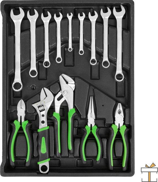 Happyment® Premium gereedschapskist - Gereedschapset - Gereedschapskoffer - Gevuld - Met laden - Black friday - Sinterklaas - Kerstcadeau