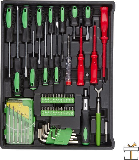Happyment® Premium gereedschapskist - Gereedschapset - Gereedschapskoffer - Gevuld - Met laden - Black friday - Sinterklaas - Kerstcadeau