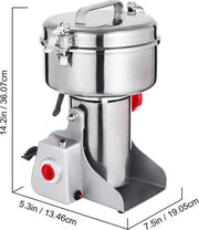 Happyment Elektrische Graanmolen PRO - Moutmolen - Handmolen - RVS - Verwerking- 1000GR