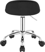 Werkkruk - Zwart - Velvet - Zadelkruk - Zonder rugleuning - Ergonomisch