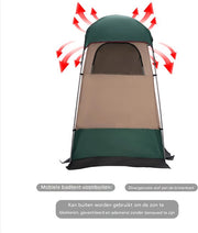 Douchetent camping - Popup - Draagbare toilet- en kleedkamer tent - Stabiele structuur met anti-muggengaas