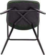 Barkruk Misa Industrial - Donkergroen - Barkrukken set van 2 - Barstoel Kruk - Barstoelen met rugleuning - Keukenstoel - Velvet