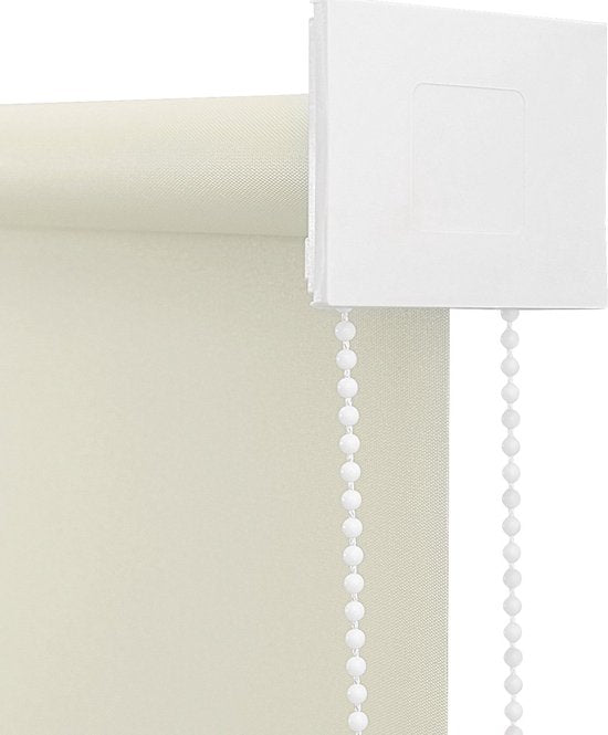 Rolgordijn - Beige - 100x240cm - Verduisterend - Isolerend - Zonder boren