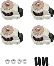 Set van 4 Zwenkwielen - Wielen - Industriële wielen - Transportwielen - Trolley wielen - Voor Tafels & Zware Apparatuur - Intrekbaar & 360° Draaibaar - 4 Stuks GD-60S, Tot 500 kg