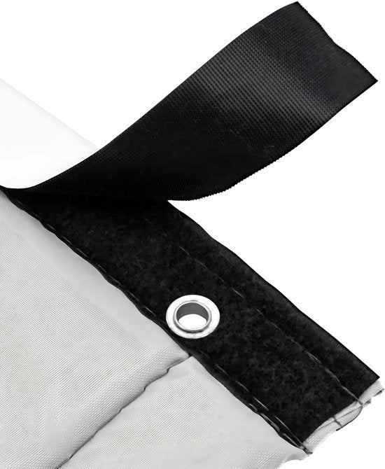 Deurgordijn - Vliegengordijn - Voor Winterisolatie en Privacy - Grijs 100 × 210 cm