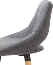 Barkruk Modern Hilton - Industrial - Donkergrijs - Barkrukken set van 1 - Barstoel Kruk - Barstoelen met rugleuning - Keukenstoel - Stof