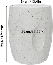 Betonnen Bijzettafel - Voor Tuin, Balkon of Woonkamer - Decoratief Accent met Faux Terrazzo - Lichtgewicht en Uniek Design