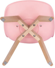 Happyment Kinderstoel Jeff - 1 persoons - Kinderfauteuil - Eetkamerstoel - Roze - zithoogte 33 cm
