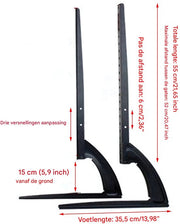 Universele TV beugel - Staand 32-70inch - In hoogte verstelbare voeten - Stevige metalen constructie