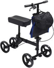 Knie step - Knie steun - Revalidatie fiets - Bestuurbaar en Verstelbaar - Zwart