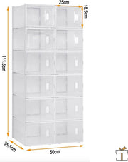 Bolt Edge Schoenenbox - Transparant - 12 stuks - Sneakerbox - Opbergsysteem