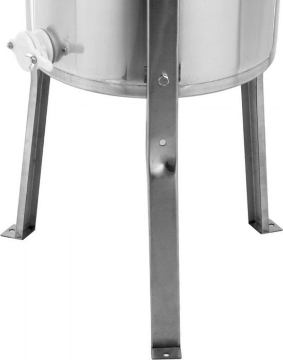 Honing extractor PRO - 3/6 Raat - Honingslinger centrifuge - Handmatig - Roestvrij Staal - Voor Bijenteelt