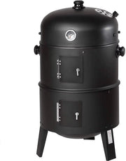 Houtskool grill - 3-in-1 - Ø45 cm - Houtskoolbarbecues - Briketten - Met deksel - Smoker