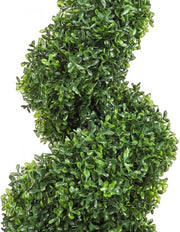 Kunstbuxus - Buxusboom Set van 2 - 122cm Hoog - Voor Binnen en Buiten - Incl. Reservebladeren