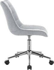 Bolt Edge Ergonomische Bureaustoel - Lichtgrijs - Linnen - Op wielen - Met voetsteun