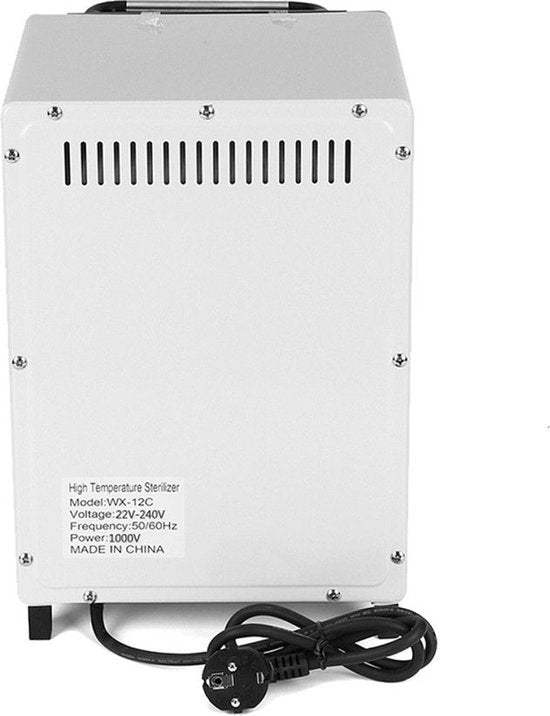 Happyment Sterilisatordoos voor Hoge Temperaturen - Draagbare Sterilisatie - Manicuresterilisator - Nagelgereedschap Droog Warmte Sanitizer 10L voor Nail Art Salon