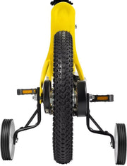 Kinder driewieler Tavien 17 inch - Met zijwieltjes - Voor kinderen - Kinderfiets - Babyfiets - Peuterfiets - Geel- 1 tot 5 jaar