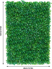 Kunstgras Muurpanelen - Kunstgras achtergrond - Decoratie - Wanddecoratie - Set van 12 - Voor Binnen & Buiten - Groene Heg Wanddecoratie van PE - Ideaal voor Tuin, Balkon, Achtertuin of Achtergrondmuur