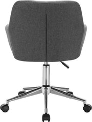 Bolt Edge Werkkruk - Donkergrijs - Stoffen bekleding - Ergonomisch - Met armleuning