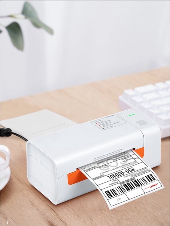 Happyment Thermische Labelprinter - Verzendlabels - Usb - 60 Labels p/m - 203DPI -Wit