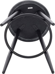 Velvet Barkrukken Tokio - Set van 2 - Grijs - Met rugleuning - Barstoelen ergonomisch - Keuken - Zithoogte 69cm