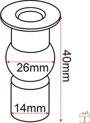 Bolt Edge Toiletbril - Rode bloem print - Antibacterieel - Softclose - Universeel ontwerp