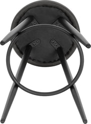 Bolt Edge Leren Barkrukken - Antraciet - Ergonomisch - Zithoogte 69cm - Set van 2