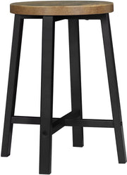 Eetkamerkrukken Vintaro - Set Stoelen - Industriële Stijl - Metalen Poten - Voor Eetkamer, Keuken, Restaurant & Café