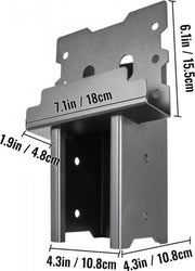 Herten Beugels - 8x 4x4 - Stalen Boomhut Montagebeugels