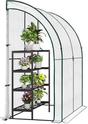 Foliekas - 200x210x100 cm Koud Frame Tuinkas - Met PE Zeildoek & Roldeuren - Tomatenkas voor Tuinbescherming & Buitengebruik - Groen