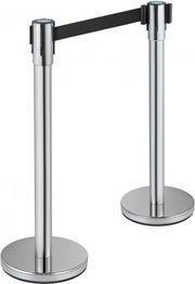Afzetkoord - 2 meter - Afzetpalen - Afzetlint - 285x285mm - Wachtrij Stanchion Barrières - 2M Touw - 2 Paaltjes