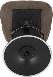 Barkruk - Bruin Kunstleer - Rugleuning - Verstelbaar - Zithoogte 60-82cm