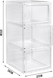 Schoenenbox - Transparant - 3 stuks - Sneakerbox - Opbergsysteem
