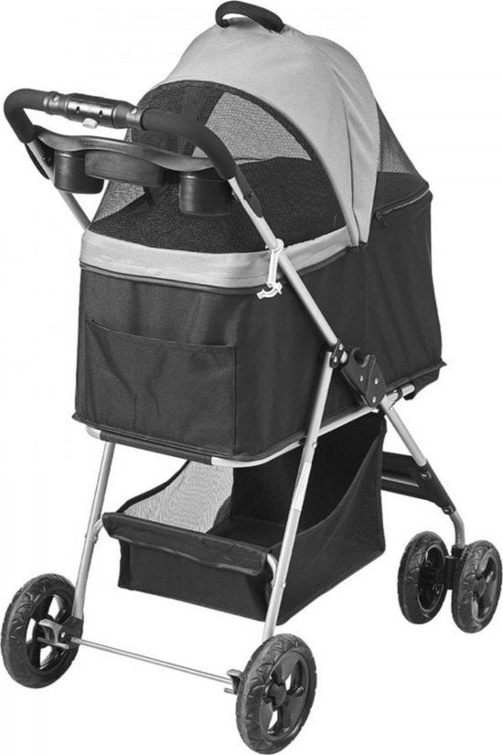 Hondenbuggy - Inklapbare Hondenkar - All terrain - Hondentrolley Aluminium - Huisdierentrolley - 16KG Laadvermogen