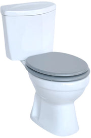 WC-bril - Toiletbril – Voor Toilet & Badkamer – Soft-Close – MDF - Grijs