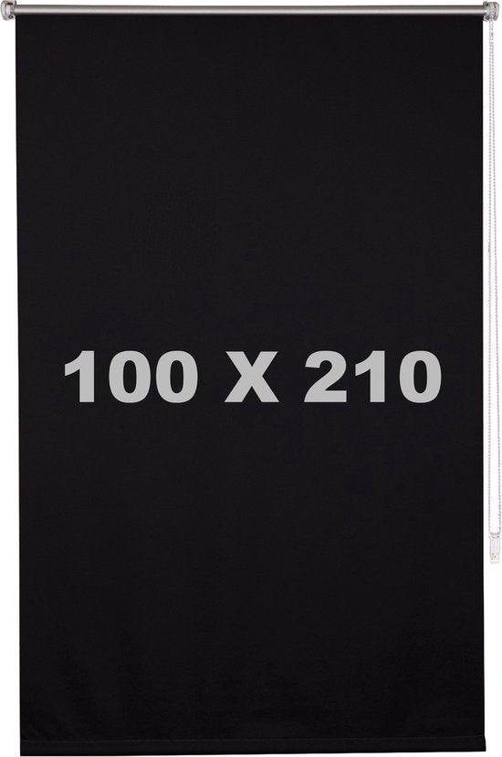 Bolt Edge Rolgordijn - Verduisterend - 100x210cm - Isolerend - Zonder boren