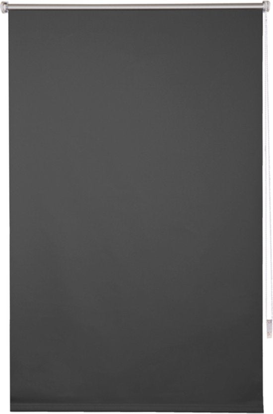 Happyment Luxe Rolgordijn Antraciet - 110x160cm - Luxaflex - Rolgordijnen verduisterend - Isolerend - Zonder of met boren