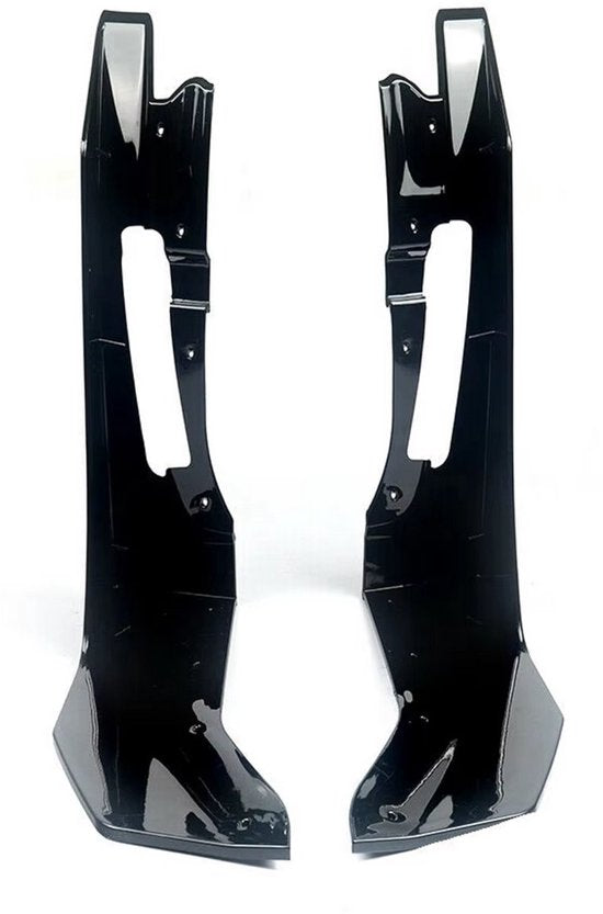 Winglet Kit Vortex - Voorbumper Hoek Winglet Splitters - Voor Ford Mustang GT500 (2015-2022) - Glanzend Zwart