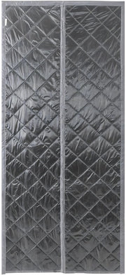 Thermische gordijnen - Isolerend - Grijs - Voor deuren in huis of kantoor - Magnetisch - 95x210cm