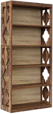 Boekenkast Zaro - Bruin - 6 Lagen - Boekenrek Opbergrek - Voor Slaapkamer, Woonkamer of Kantoor