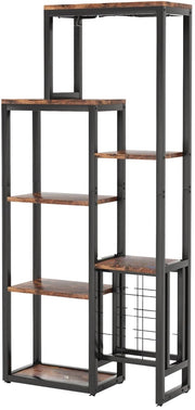 Wijnrek voor 20 flessen - Wijnkast - 9 lagen - Barkast - Glazenhouder - Bar, keuken of woonkamer