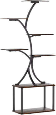 Plantenstandaard Opulence - Deluxe - 151cm - Plantenrek - Plantentafel - Voor binnen & buitengebruik - Bloempothouder - Metaal en hout