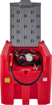 Draagbaar Dieseltank - 440L - Jerrycan - Brandstoftank - Brandstoftank - Mobiel Dieseltankstation - 40L p/min - 140W Mobiel Tanksysteem - Rood